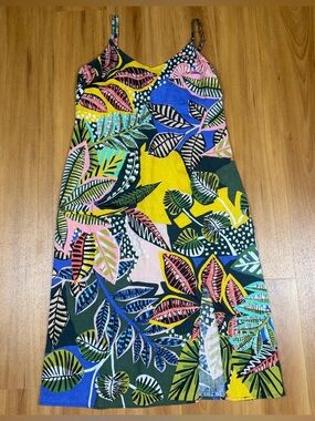 NWT Cynthia Rowley Linen Tropical Dress Size 6 Summer Vacation